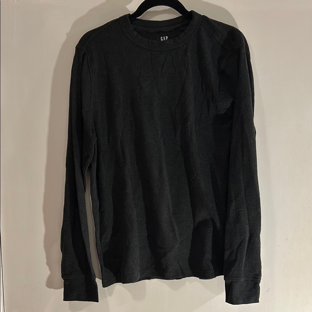 GAP Men's Long Sleeve Waffle Shirt
